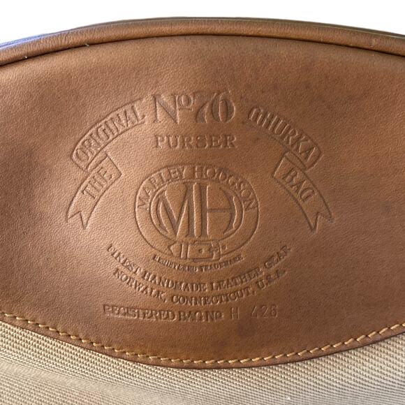 Vintage Ghurka Marley Hodgson Purser No. 76 Tan Canvas and Leather Crossbody - Picture 8 of 8